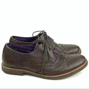 Ben Sherman mens oxfords 10 43 chocolate brown